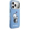 Etui Karl Lagerfeld Karl & Choupette     Back MagSafe do iPhone 17 Pro niebieski